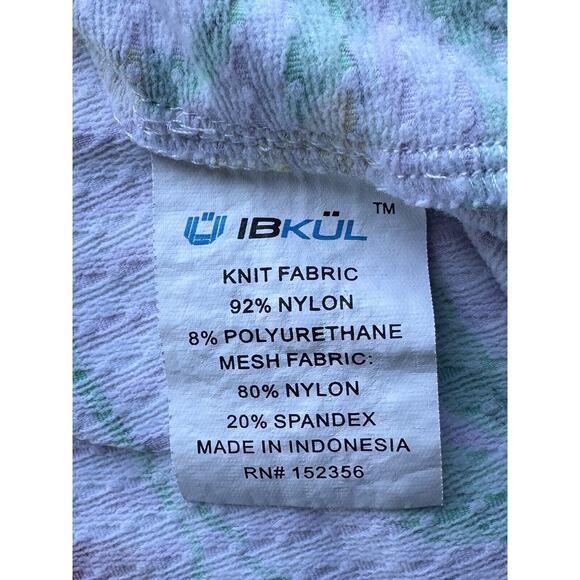 Ibkul Pink Floral Long Sleeve 1/4 Zip Shirt Mesh Sleeves Size Women’s M UPF 50 - Picture 4 of 8